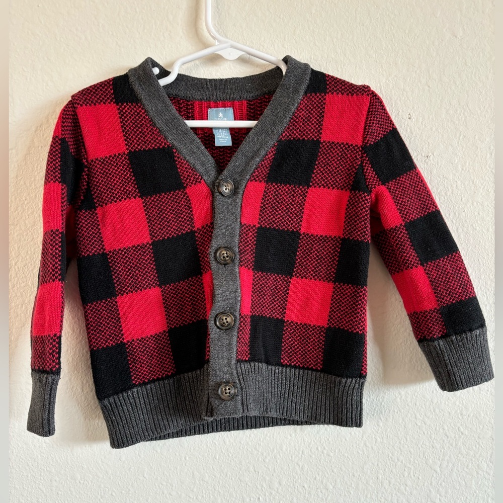 Baby Gap Buffalo Plaid Toddler sweater